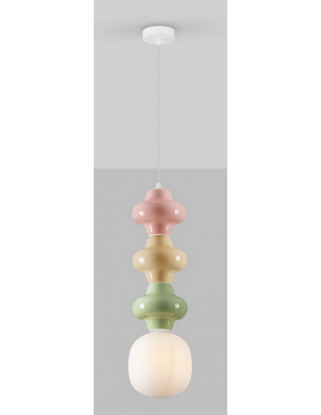 loftlampe pendellampe glas moderne design retro