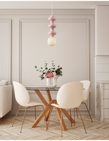 loftlampe pendellampe glas moderne design retro