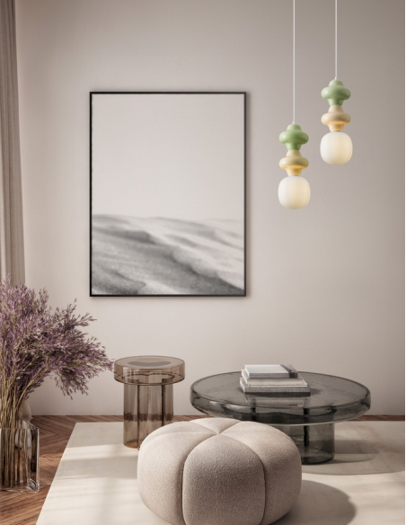 loftlampe pendellampe glas moderne design retro