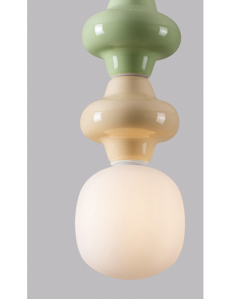 loftlampe pendellampe glas moderne design retro