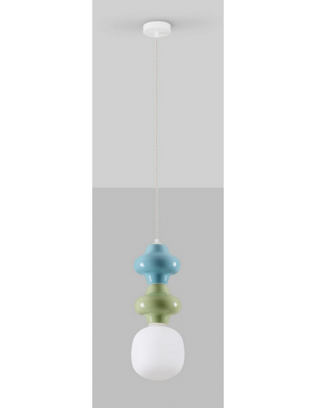 loftlampe pendellampe glas moderne design retro