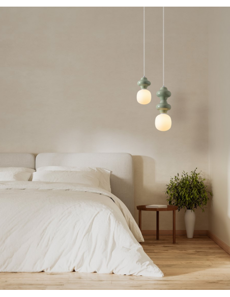 loftlampe pendellampe glas moderne design retro