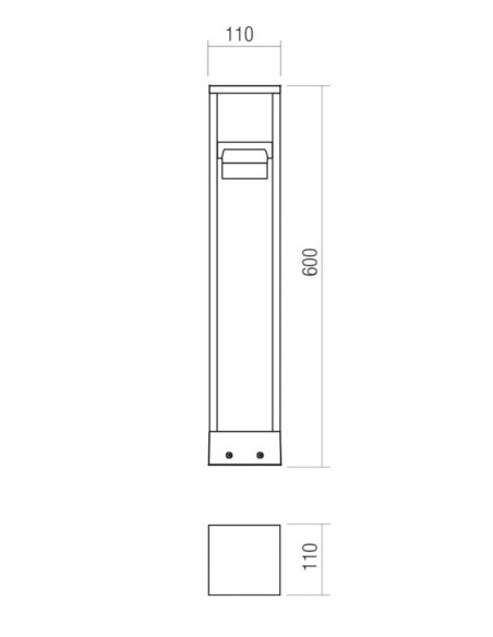 Bedlampe led udendørslamper moderne design dæmpbar corten