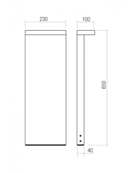 Bedlampe led udendørslamper corten rust