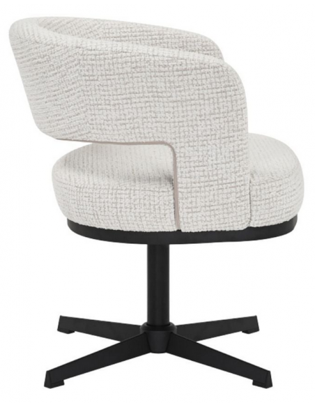 lænestol loungestol stof moderne design drejefod drej drejefunktion beige