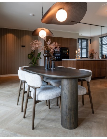 moderne design spisebord træ organisk