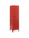 Kurik garderobeskab i metal 137 x 38 x 38 cm - Rød