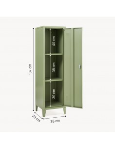 metalskab skab klædeskab kontorskab kontormøbler garderobeskab børneværelse 2