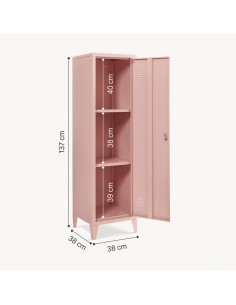 metalskab skab klædeskab kontorskab kontormøbler garderobeskab børneværelse 2