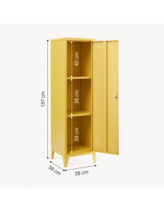 metalskab skab klædeskab kontorskab kontormøbler garderobeskab børneværelse 2