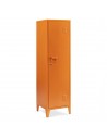 Kurik garderobeskab i metal 137 x 38 x 38 cm - Orange