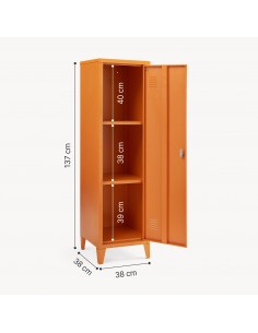 metalskab skab klædeskab kontorskab kontormøbler garderobeskab børneværelse 2