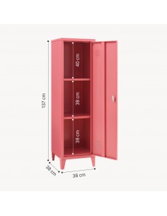 metalskab skab klædeskab kontorskab kontormøbler garderobeskab børneværelse 2