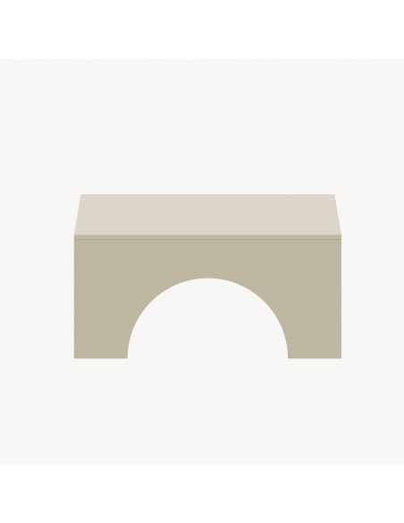 sofabord sidebord stuemøbler rundt moderne design beige