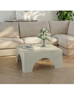 sofabord sidebord stuemøbler rundt moderne design beige 2