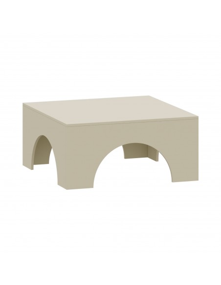 sofabord sidebord stuemøbler rundt moderne design beige