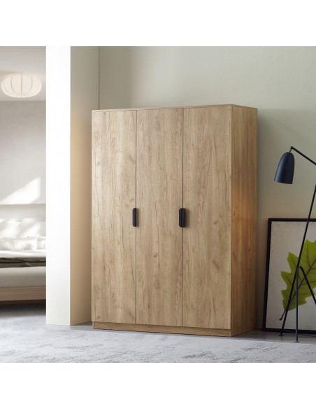 klædeskab træ eg skab soveværelse garderobe