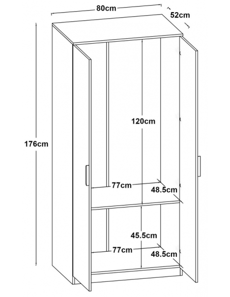 klædeskab skab soveværelse garderobe hvid