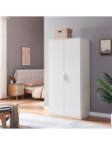 klædeskab skab soveværelse garderobe hvid