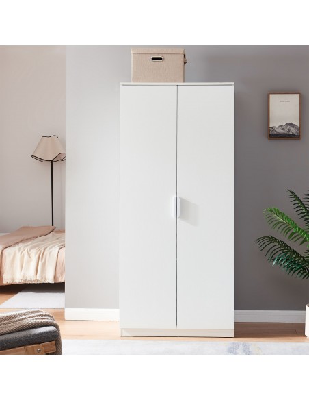 klædeskab skab soveværelse garderobe hvid