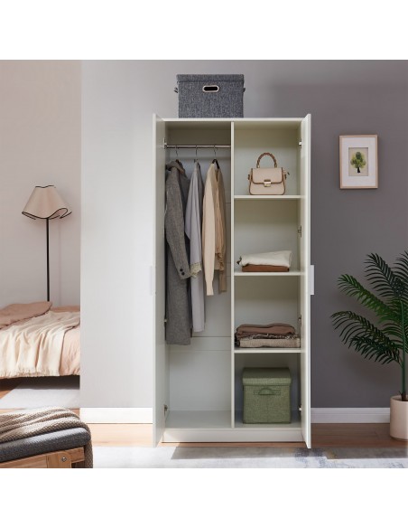 klædeskab hvid skab soveværelse garderobe