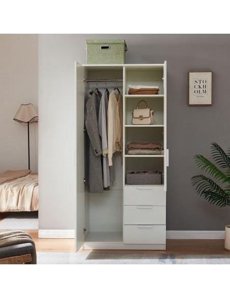 klædeskab hvid skab soveværelse garderobe