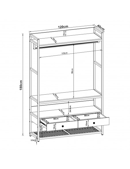 garderobe entremøbler tøjstativ bryggers