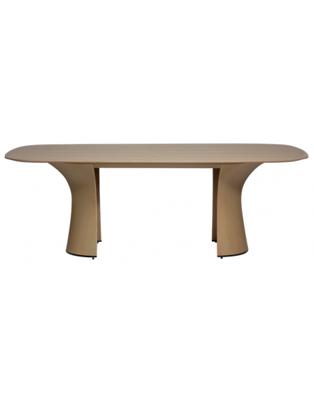 ovalt spisebord 220 træ danform dan-form design dansk moderne