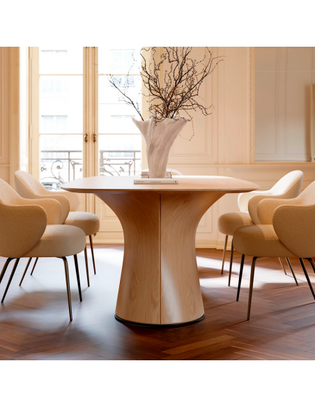 ovalt spisebord 220 træ danform dan-form design dansk moderne