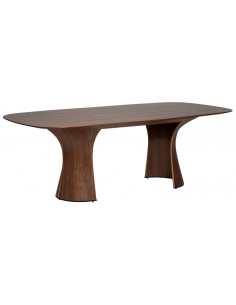 ovalt spisebord 220 træ danform dan-form design dansk moderne valnød