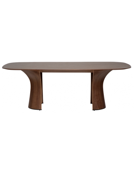 ovalt spisebord 220 træ danform dan-form design dansk moderne valnød