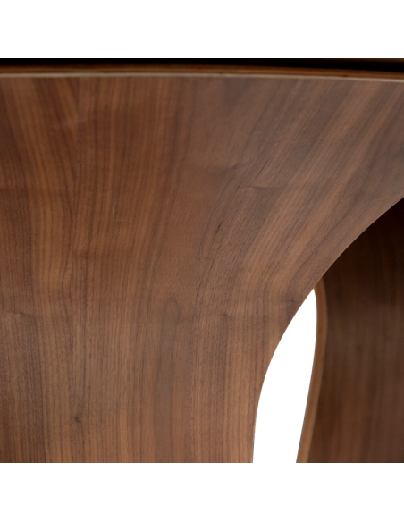 ovalt sofabord træ danform dan-form design dansk moderne valnød