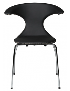 spisebordsstole armlæn sort ægte læder danform dan form dansk design moderne 2