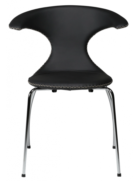 spisebordsstole armlæn sort ægte læder danform dan form dansk design moderne