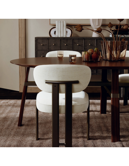 ovalt spisebord 220 træ danform dan-form design dansk moderne valnød