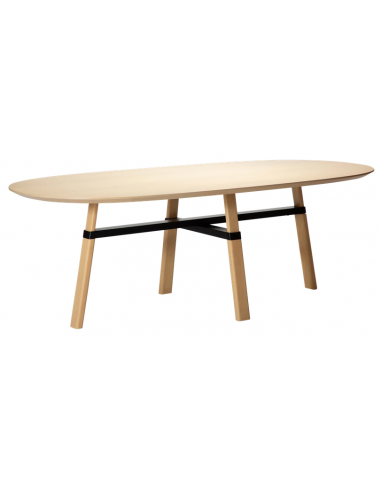 ovalt spisebord 220 træ danform dan-form design dansk moderne eg