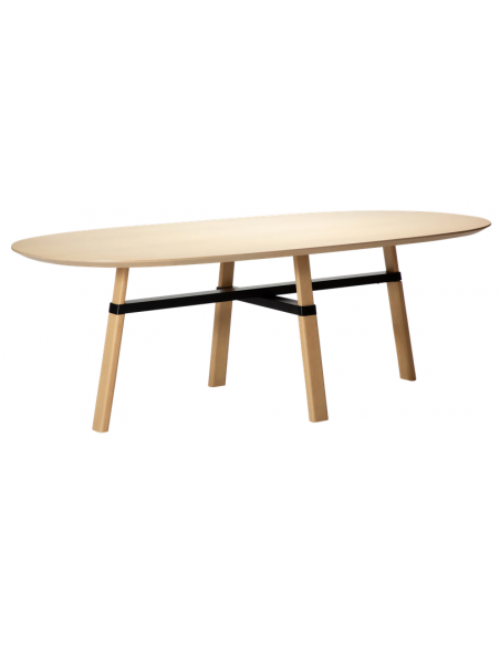 ovalt spisebord 220 træ danform dan-form design dansk moderne eg