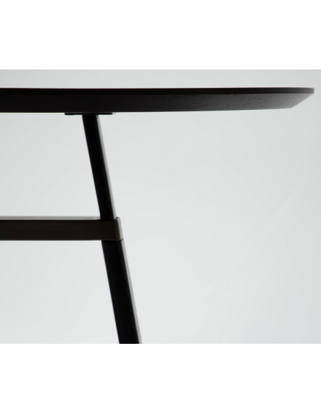 ovalt spisebord 220 træ danform dan-form design dansk moderne sort