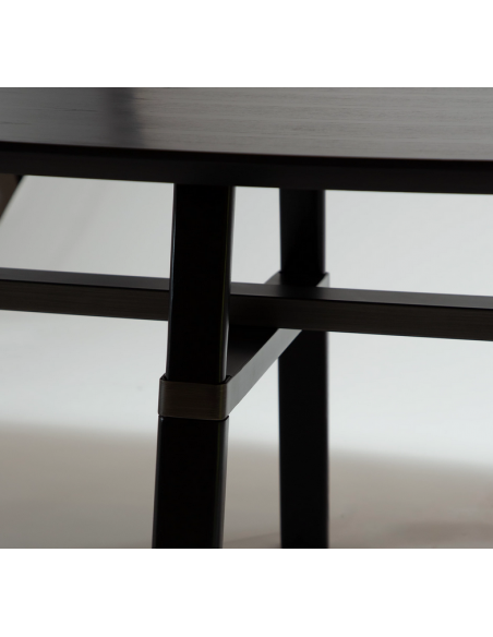 ovalt spisebord 220 træ danform dan-form design dansk moderne sort