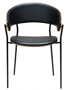 spisebordsstole armlæn sort læder danform dan form dansk design moderne 2