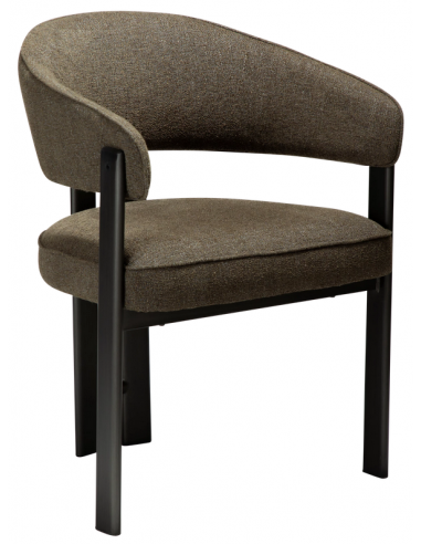 spisebordsstole armlæn stof boucle danform dan form dansk design moderne