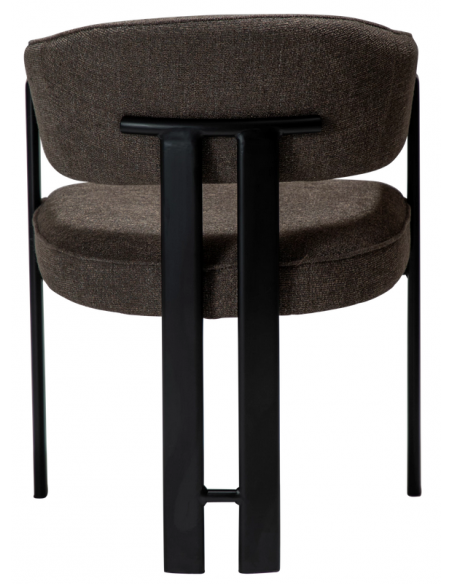 spisebordsstole brun armlæn stof boucle danform dan form dansk design moderne