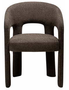 spisebordsstole brun armlæn stof boucle danform dan form dansk design moderne 2