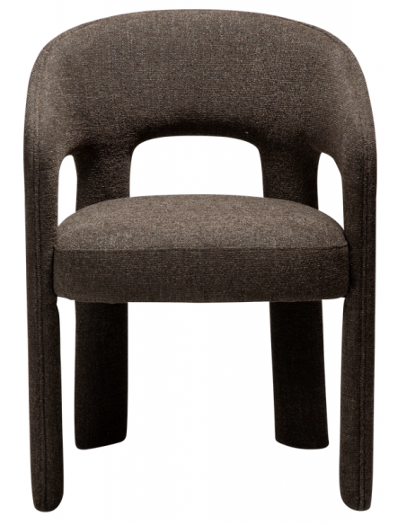 spisebordsstole brun armlæn stof boucle danform dan form dansk design moderne