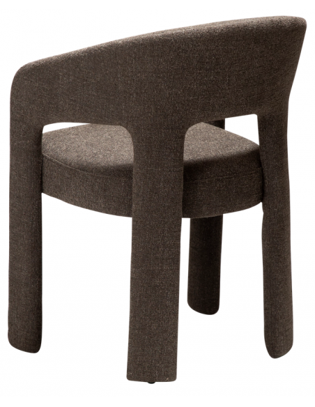 spisebordsstole brun armlæn stof boucle danform dan form dansk design moderne