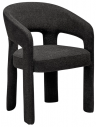SPLENDOR Spisebordsstol i bouclé polyester H79 cm - Sort