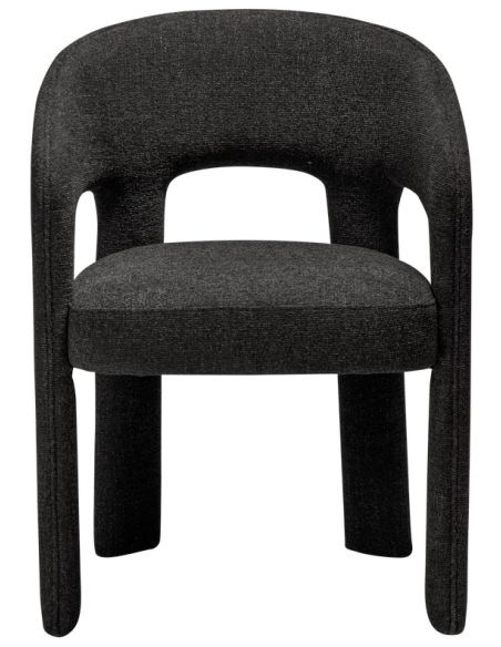 spisebordsstole sort armlæn stof boucle danform dan form dansk design moderne