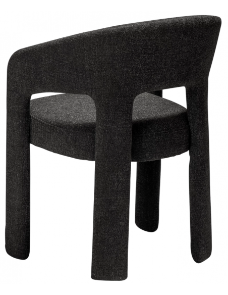 spisebordsstole sort armlæn stof boucle danform dan form dansk design moderne