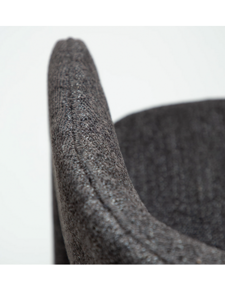 spisebordsstole sort armlæn stof boucle danform dan form dansk design moderne