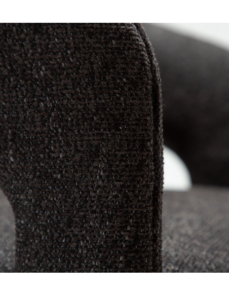 spisebordsstole sort armlæn stof boucle danform dan form dansk design moderne